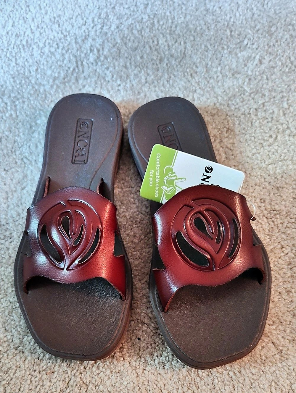 ONCAI OW6F6 Brown Sandals US 8 NWT